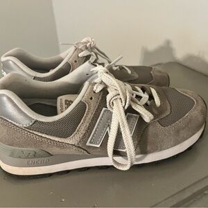 New Balance Gray and Silver Athletic Shoes